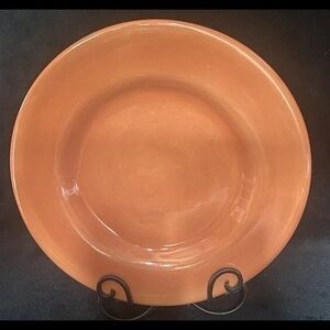 Corsica Hand Painted Table Tops Gallery Dinner 11 1/4 Inch Plate Orange